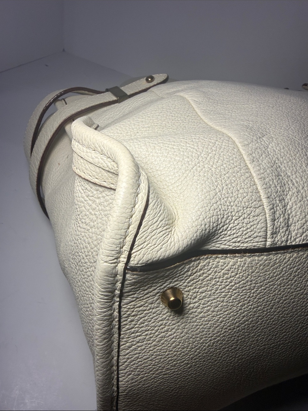 Chloé Shelby Cream Leather Tote Bag - Picture 9 of 17